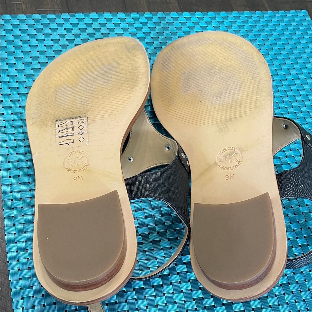 Michael Kors Black and Tan Women's Sandals - Picture 2 of 5